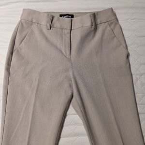 Express Khaki Columnist Mid-Rise Bootcut Pant